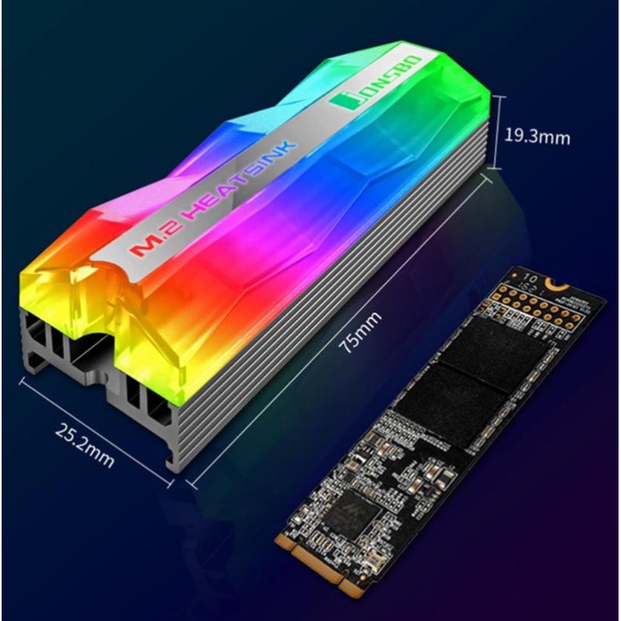 JONSBO Heatsink SC ARGB SSD NVMe M.2 Cooler Cooling Aluminum 3PIN