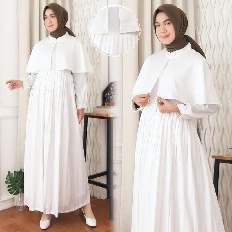 Baju Gamis Syari Muslim Pesta Brukat Wanita Perempuan Dewasa Remaja Kekinian Terbaru 2021 Murah Gami