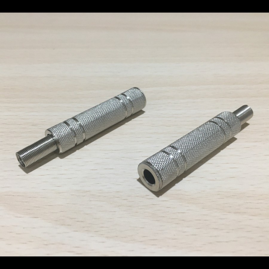 SOCKET SOKET AKAI 6.5MM 6.5 MM STEREO BESI SILVER