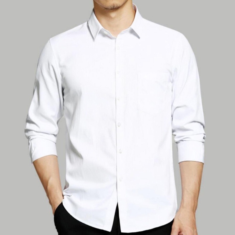 Kemeja putih formal kantor Basic Shirt Men