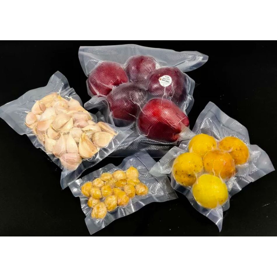 [100-Lbr] 15x25 {100-Lbr} Plastik VAKUM Makanan Embos / Plastik VACUM VACUUM BAG EMBOSSED