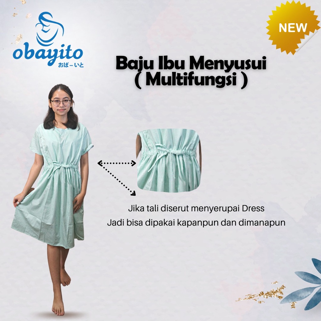 MIA BEBO OBAYITO BAJU MENYUSUI BUKAAN DASTER HAMIL Onion Daster Tulip Edition