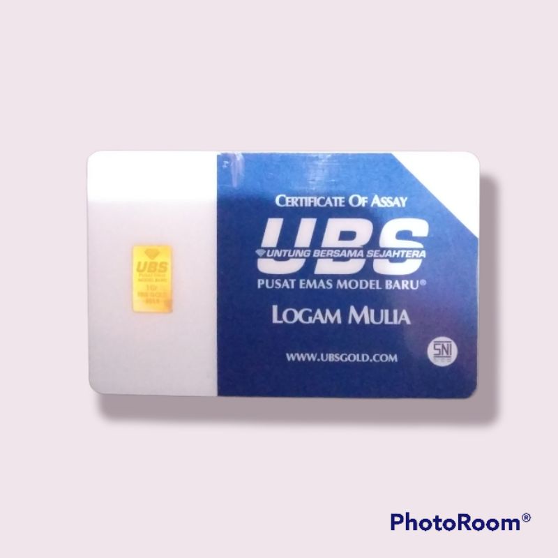 [ Logam Mulia UBS ] LM UBS 1 Gram dan 0,5 Gram PRESS original 100%