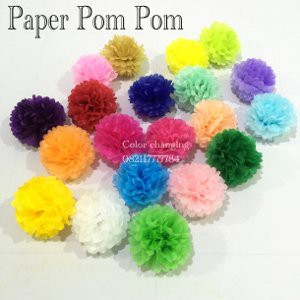 

Jual paper pom pom ball lantern lampion kertas bunga pom pom 25 cm Diskon