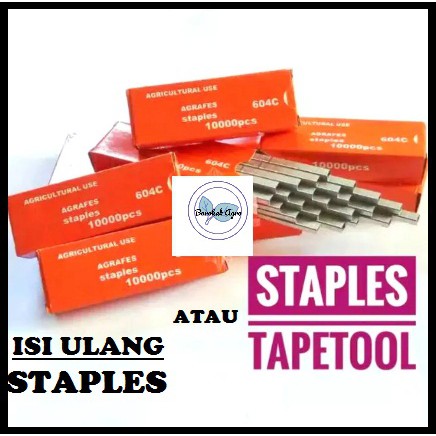 

Isi ulang staples atau Staples tape tool