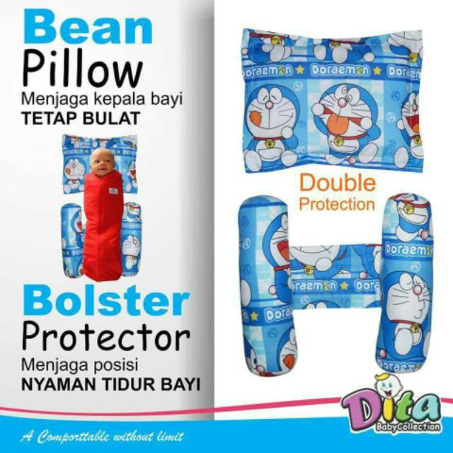 Bantal Set Dita( Bean Pillow Bolster protector)