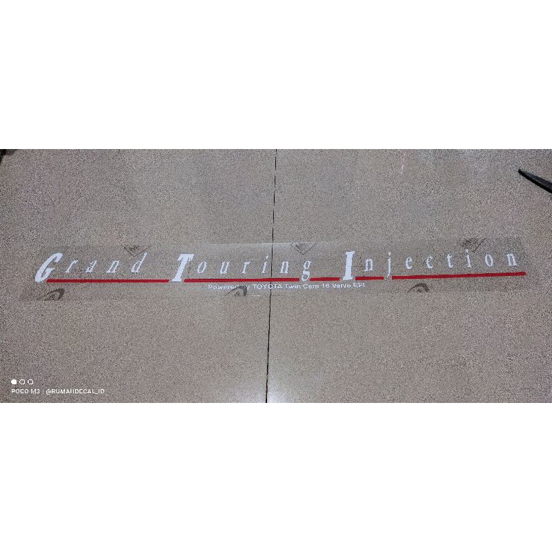 Stiker Kaca Belakang Corolla Twincam GTI