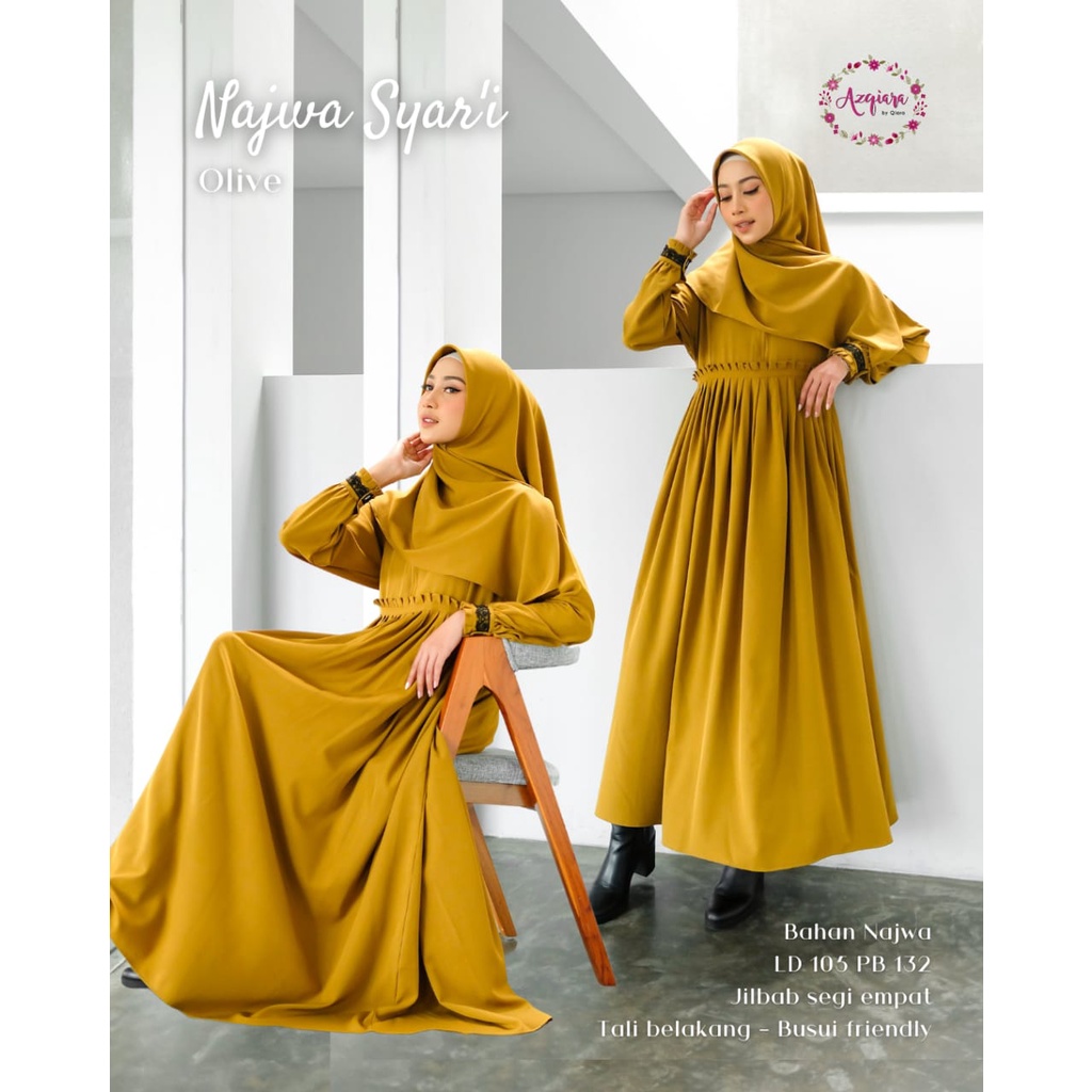 NAJWA SYARI gamismuslim dres original produk by qiara