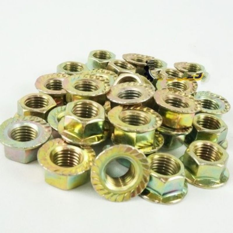 MUR FLANGE MUR TOPI M10 KUNING KUNCI 14