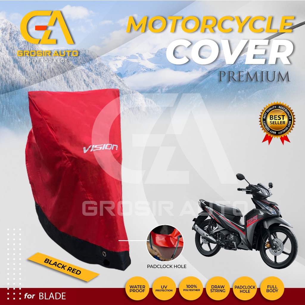 SARUNG PENUTUP BODY COVER / SELIMUT MOTOR BLADE VISION PREMIUM WATERPROOF