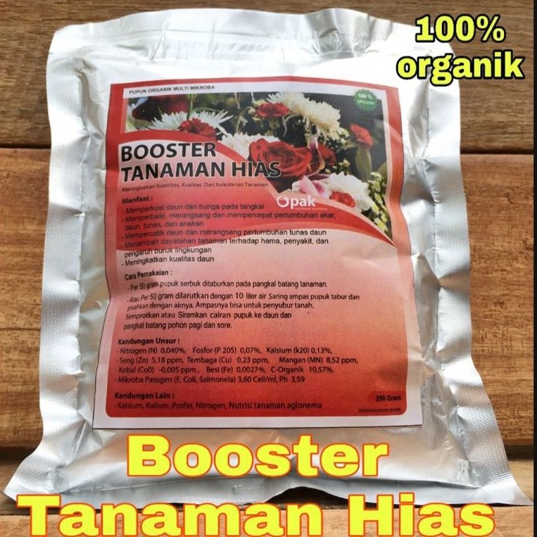 Jual Pupuk Organik Tanaman Hias Booster Bunga Mawar Melati Perangsang