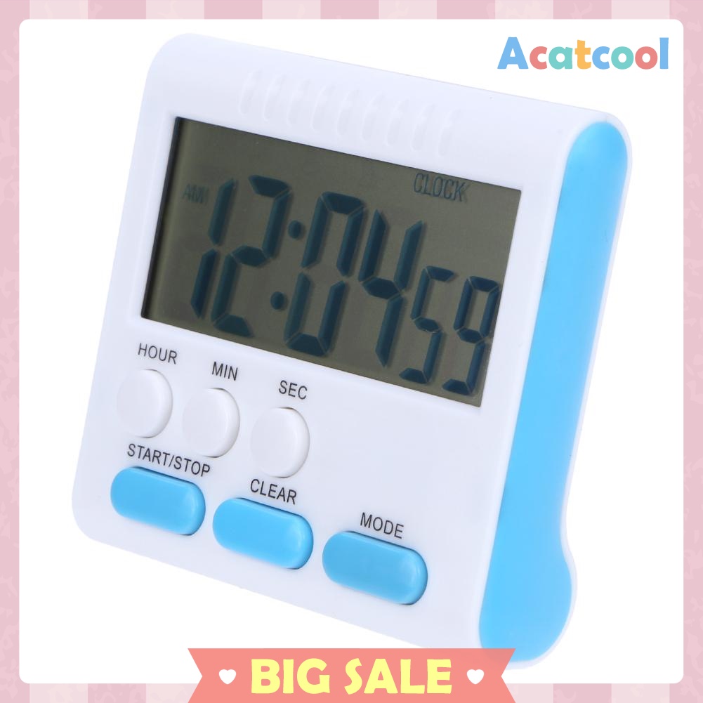 Multi-function Electric LCD Digital Kitchen Timer Alarm Count Up Down Clock