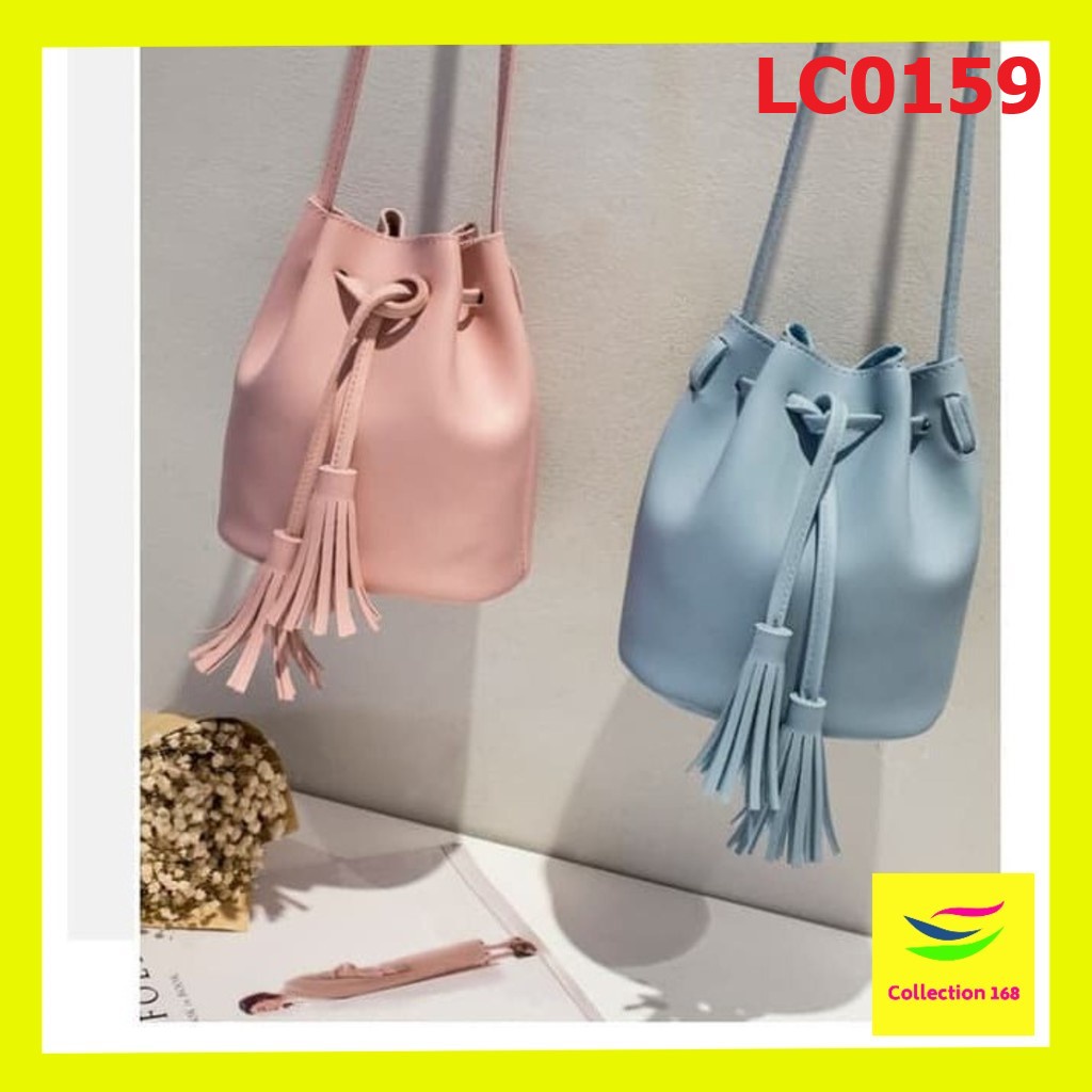 Tas Fashion 3092 Tas Selempang Serut Wanita Impor LC0159