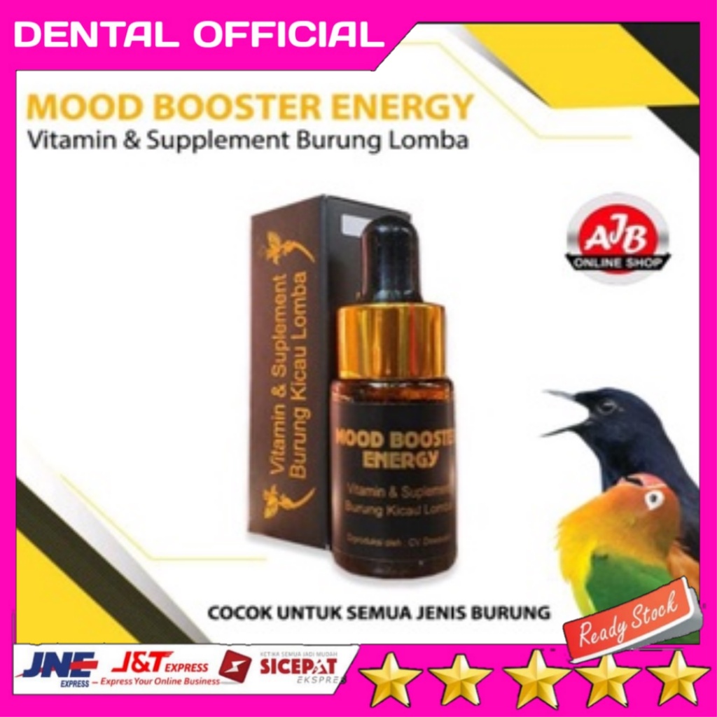 MOOD BOOSTER ENERGY Vitamin dan Suplement Penggacor dan Penambah Stamina Burung Kicau Lomba