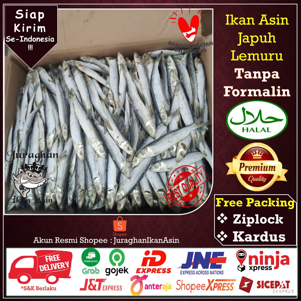 Jual IKan Asin Japuh/ Ikan Asin Japuh Lemuru/ Japuh Siro Kering TerEnak ...
