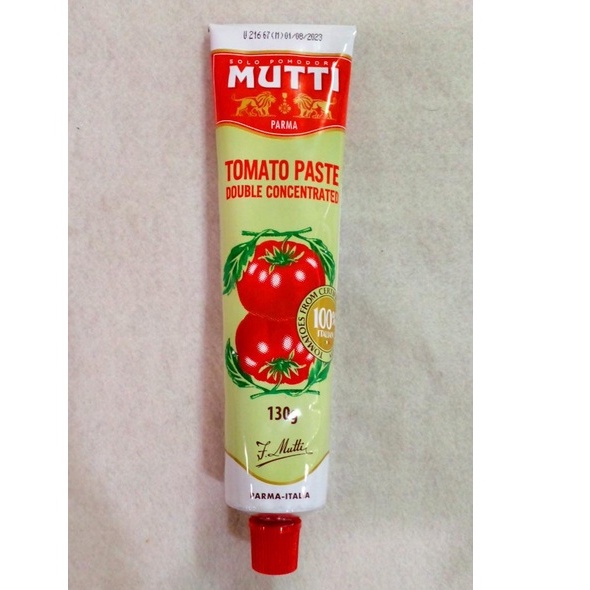 Mutti Tomato Paste 130gr / Muti Pasta Tomat Double Concentrated