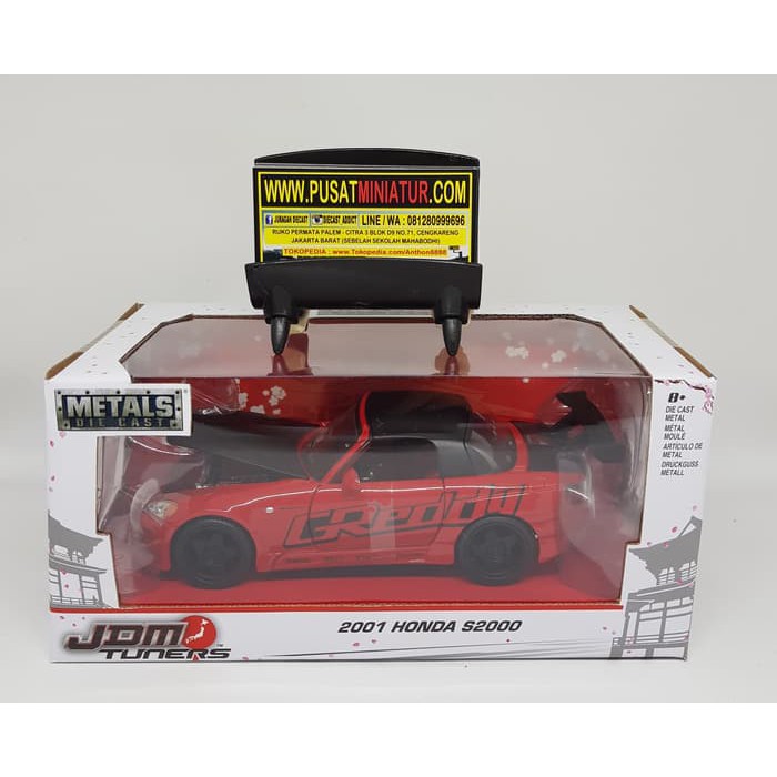 2001 HONDA S2000 - SKALA 24 - JADA JDM (DIECAST-MINIATUR)