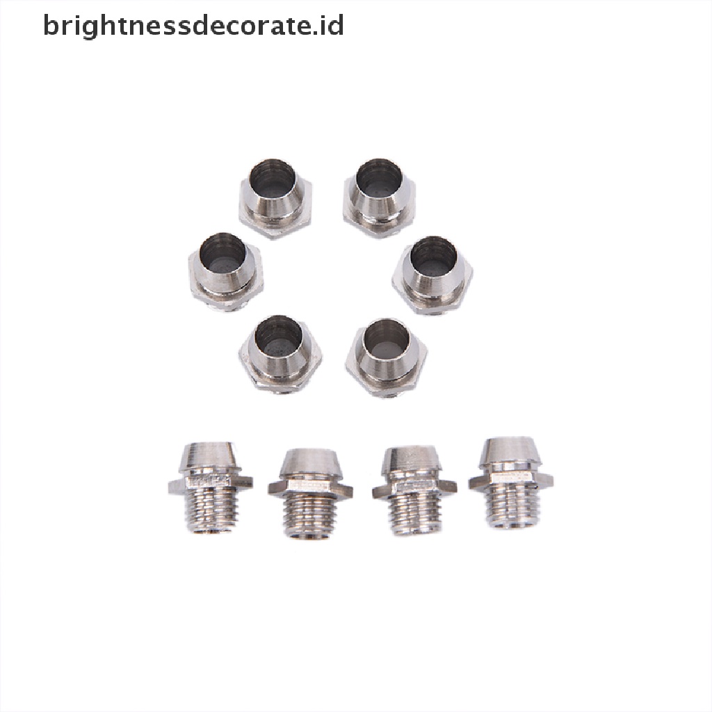 10pcs Lampu Led Dioda Emitting Bahan Logam Ukuran 3mm