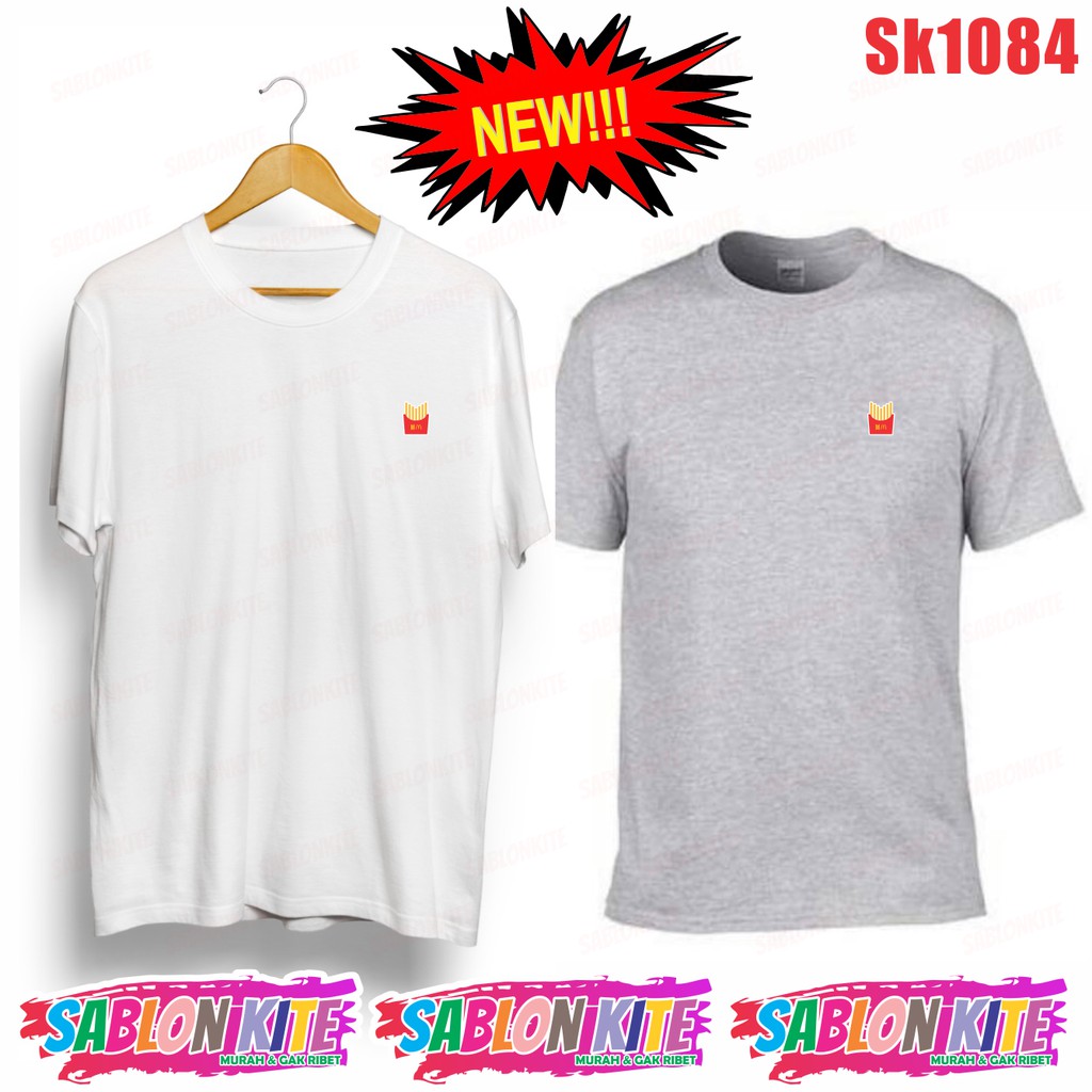 MURAH!!! KAOS KPOP KENTANG LOGO KECIL SK1084 UNISEX COMBED 30S