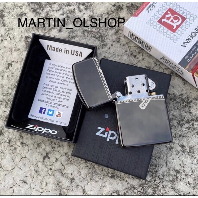 Korek Zippo Black Ice Sletting Premium