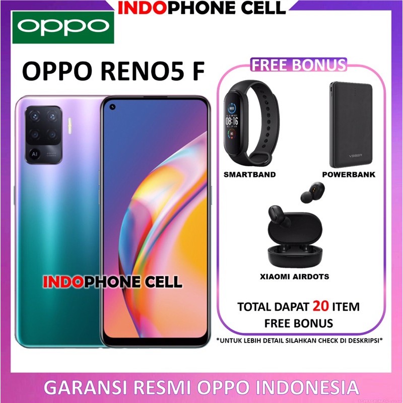 OPPO RENO5 F RENO 5F 8/128 GB GARANSI RESMI