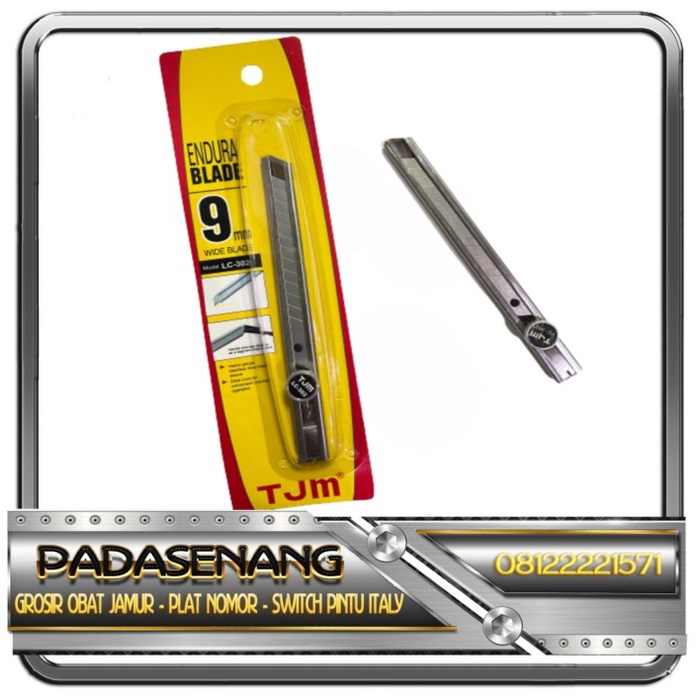 

Gaya Cutter Tjm Lc-302/Cutter Original/Stainless Steel/Pisau Cutter/Kater+. Promo