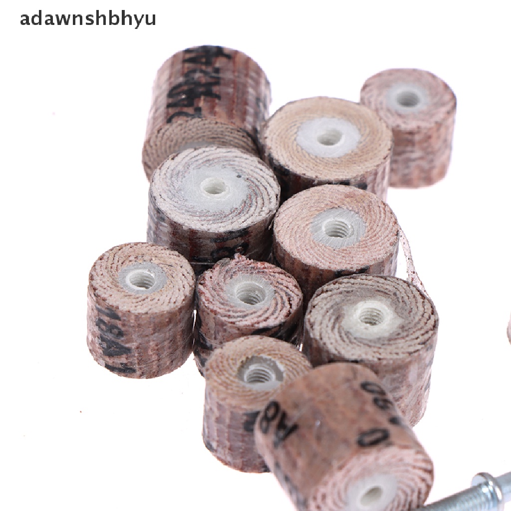 Adawnshbhyu 10pcs +1 Sanding Flap Disc Gerinda Flap Wheels Brush Sand Untuk Abrasive Grinder