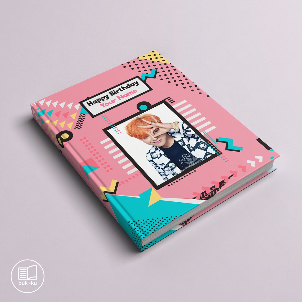 

Notebook custom motif ulang tahun catatan buku notes