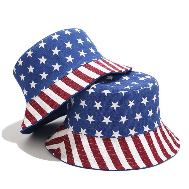 american flag bucket hat