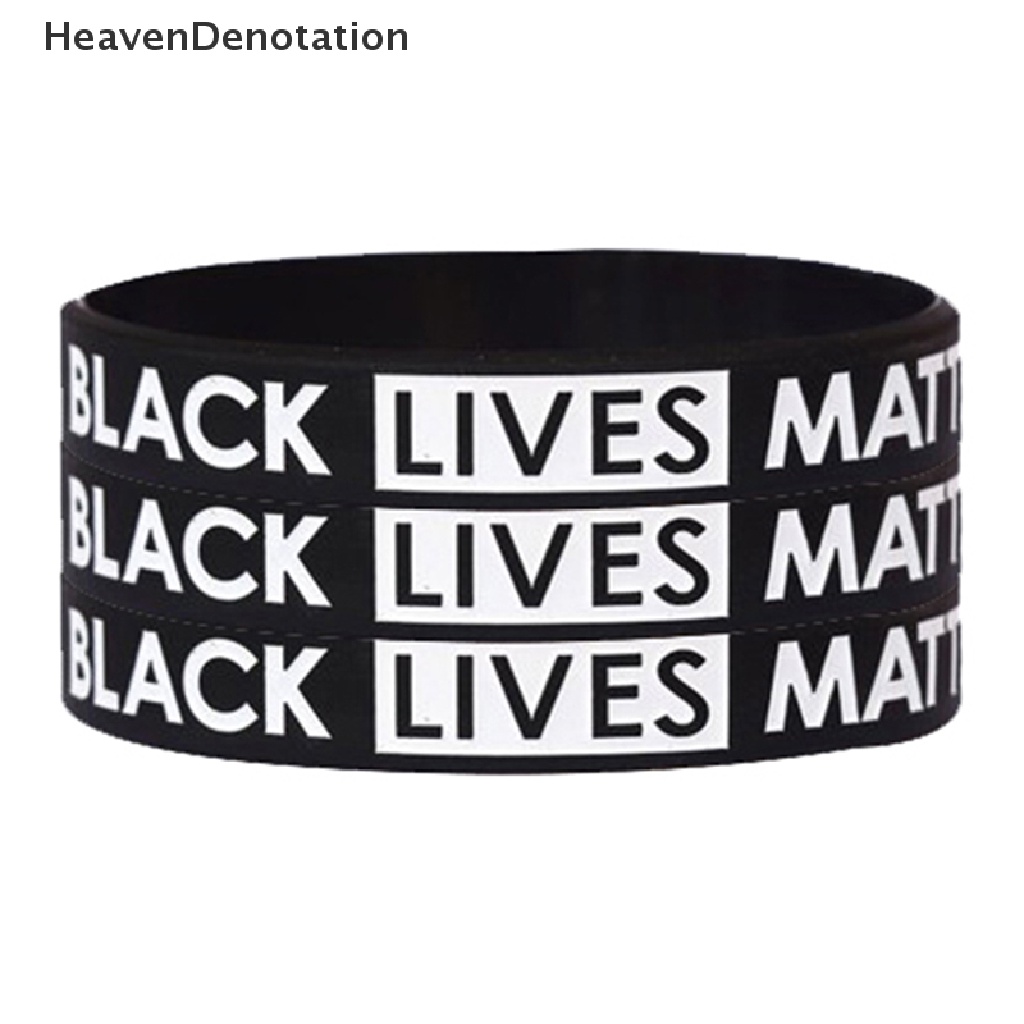 Gelang Bahan Karet Silikon Warna Hitam Tulisan I Can 't Breathe