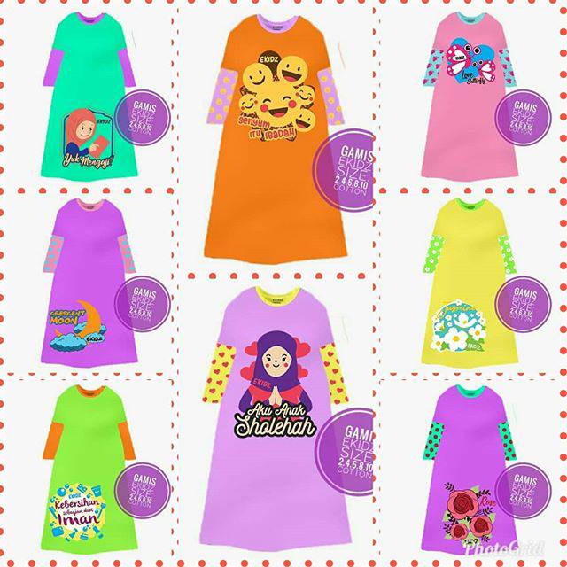 Gamis kaos ekidz
