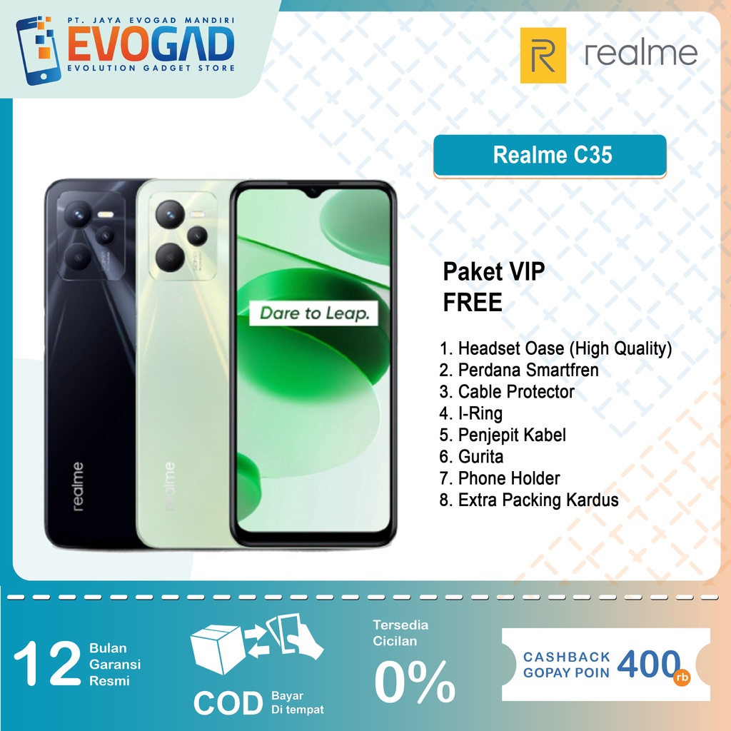 Jual Realme C35 4/64 4/128 Garansi Resmi Realme Indonesia | Shopee ...