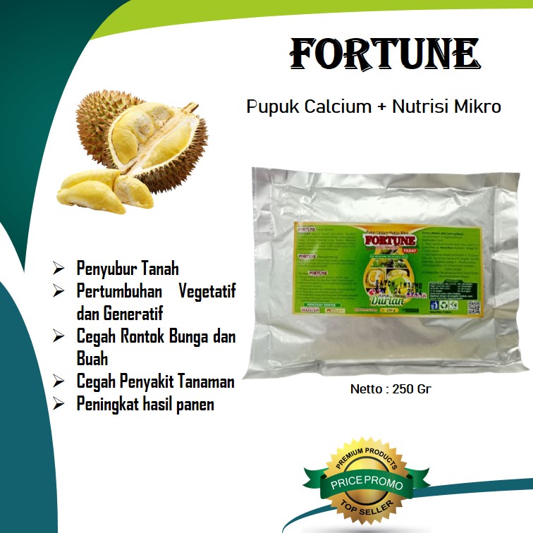 Berkualitas Pupuk Booster Durian, Pupuk Buah Durian, Pupuk buah Kalsium Anti Rontok