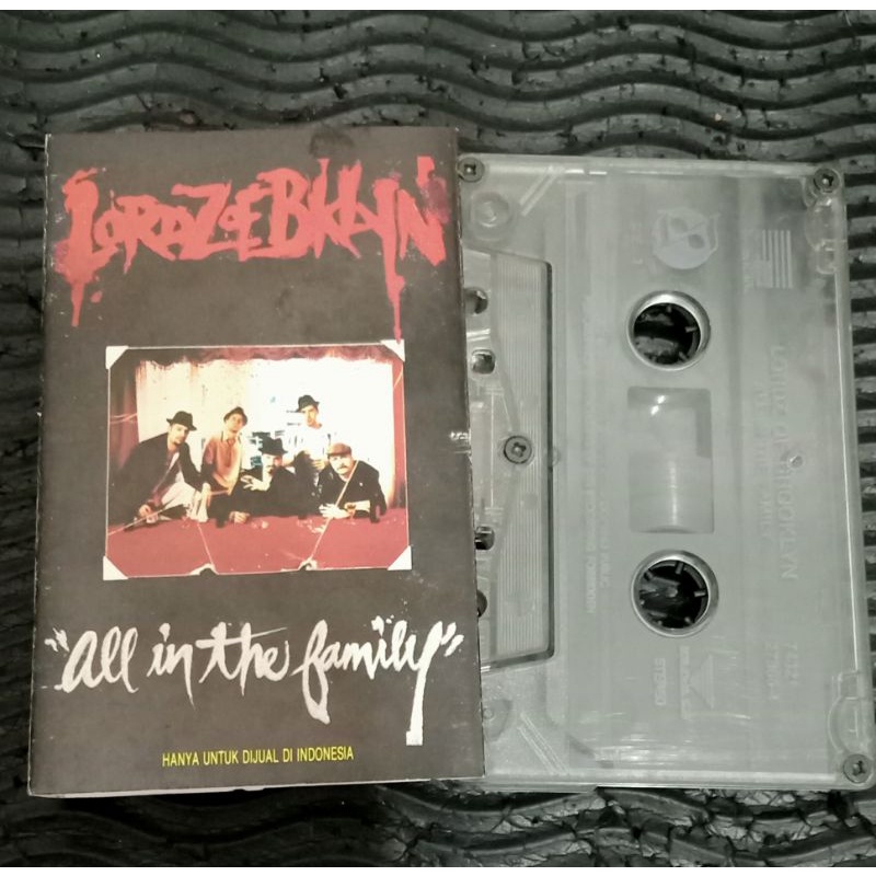 Kaset Pita Lordz of Brooklyn - all in the family - rap public enemy house of pain nwa