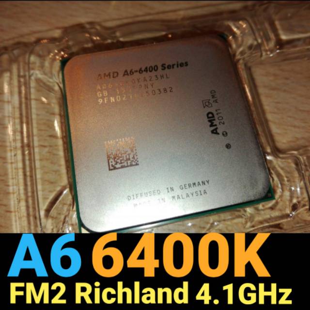 Jual A6 6400K 4.1GHz FM2 with Radeon Graphic AMD Processor Richland Shopee Indonesia