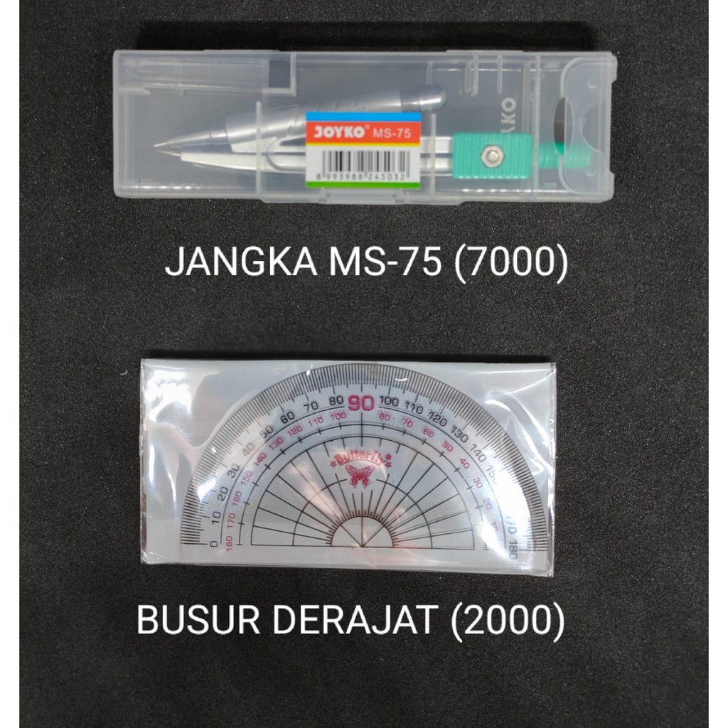 

Penggaris Busur Derajat Butterfly Jangka MS-75