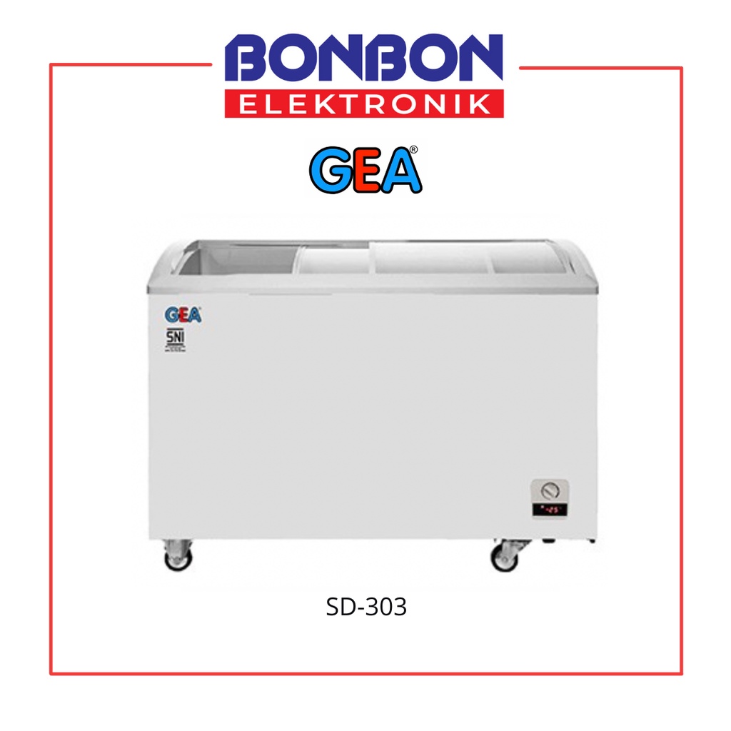 GEA Sliding Curve Glass Freezer SD-303 / SD303 303L