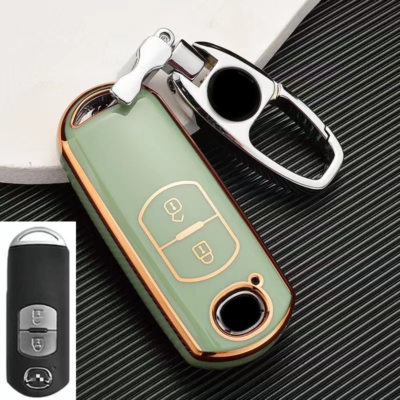 Casing Kunci Mobil Mazda 2 3 6 Axela Atenza CX-5 CX5 CX-7 CX-9 Smart 2 / 3 Tombol Keyless