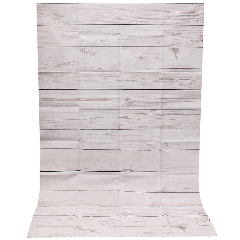 FUWOOD Kain Backdrop Studio Fotografi Unik Model Wood 90 x 150 cm - S-1103 - White