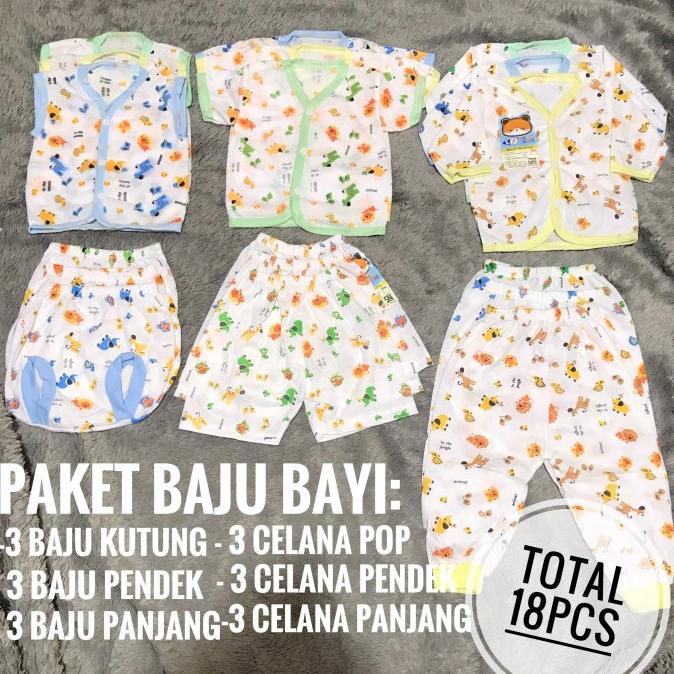 Paket Baju Bayi Newborn Excellent 77 Motif Bb543768