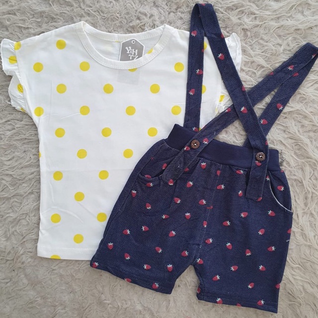 Baju Bayi IMPORT Overall Set