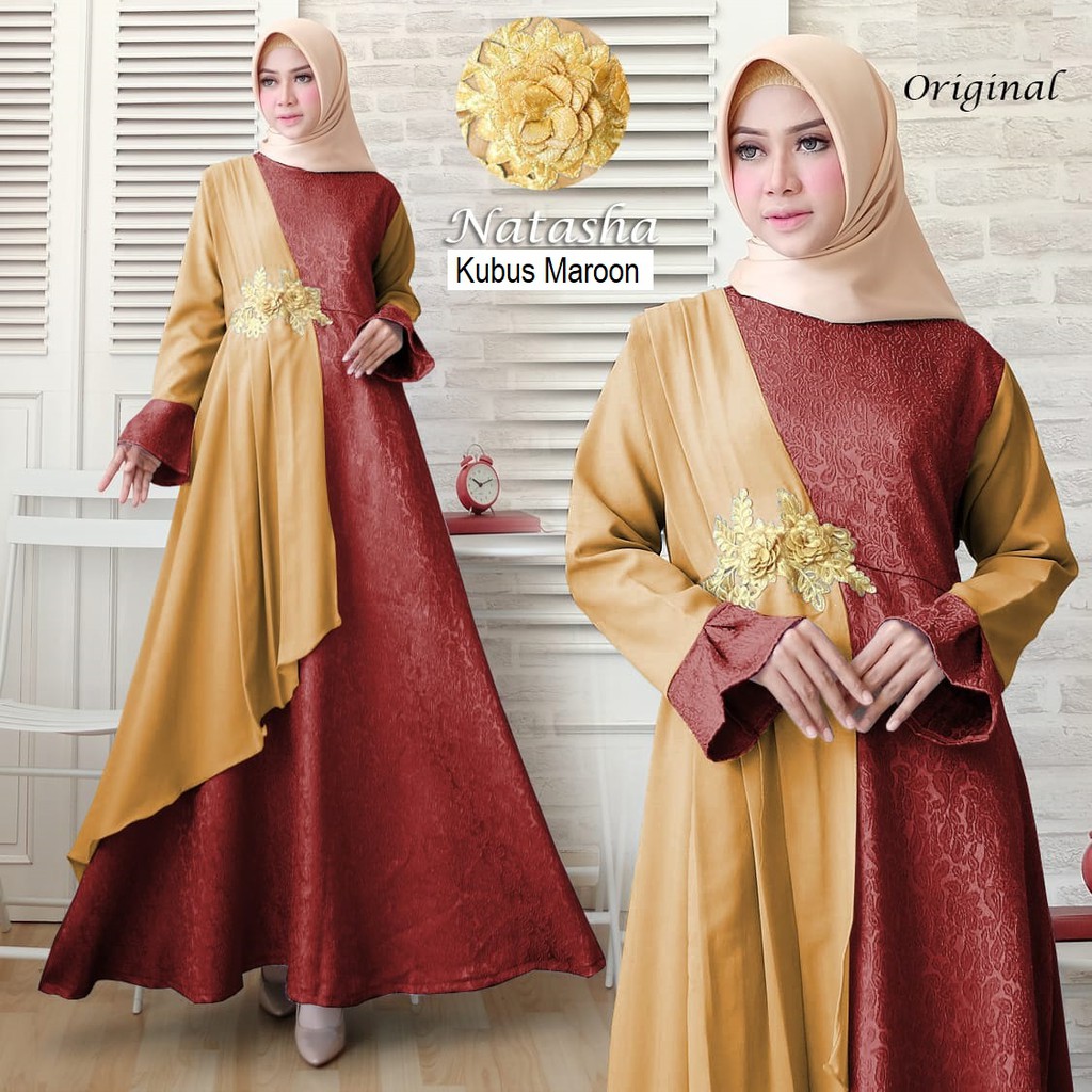 HOPYLOVY - Gamis Pesta Mewah Natasha