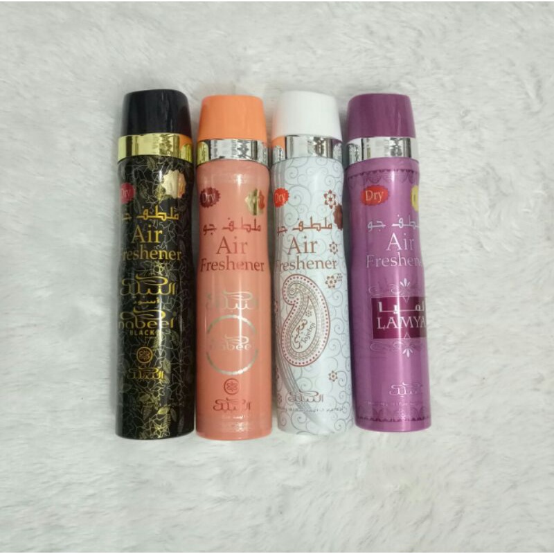 Nabeel Pengharum Ruangan Semprot Aroma Dupa Arab original Dubai Air Freshener Spray All Varian Lamya