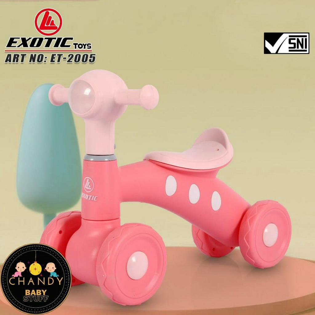 SEPEDA ANAK BALANCE BIKE EXOTIC ET 2005 ( MUSIK )