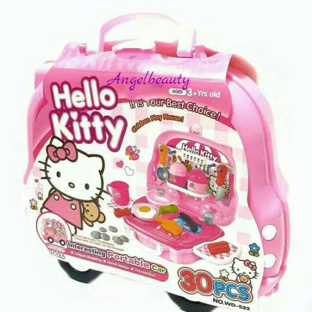 Kitchen Set Koper Hello Kitty Pink 30 pcs No.WD-S32