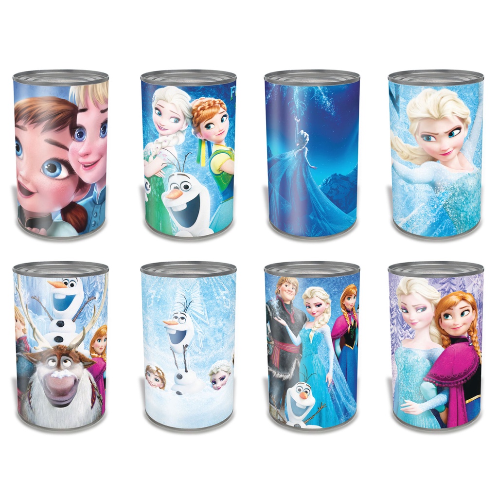 CELENGAN KARAKTER UNIK SOUVENIR KADO / CELENGAN KALENG BUKA TUTUP - FROZEN-2