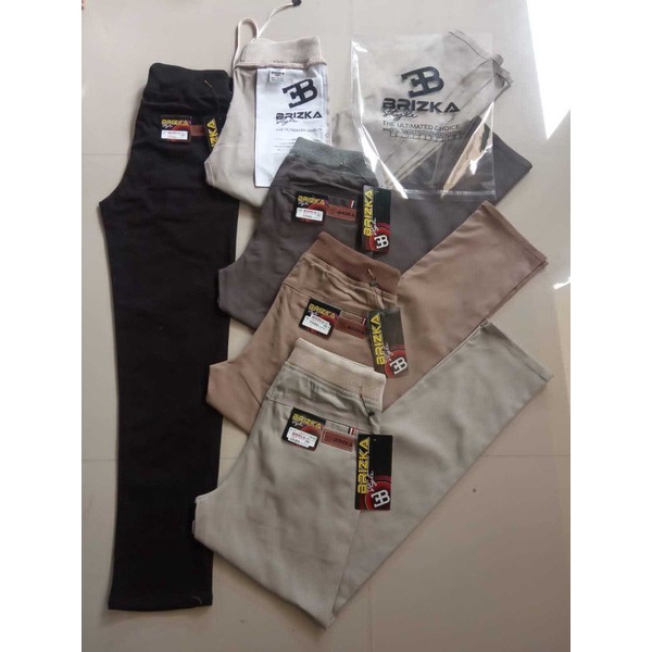 CELANA CHINOS PANJANG (Pinggang Karet) MELAR ELASTIS SUPER PREMIUM