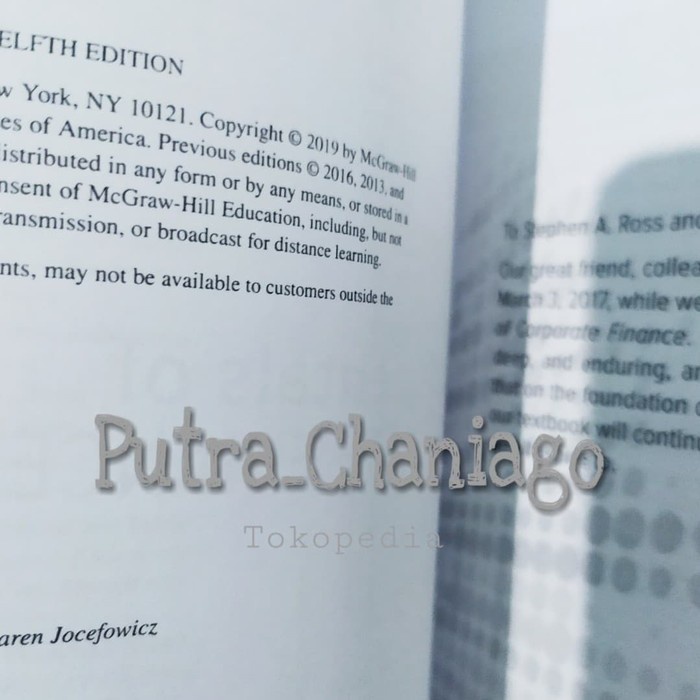 Fundamentals of Corporate Finance 12th Twelfth Edition by Ross 12