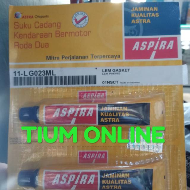LEM GASKET ASPIRA AUTO SEALER PAKING TAHAN PANAS 23 ML