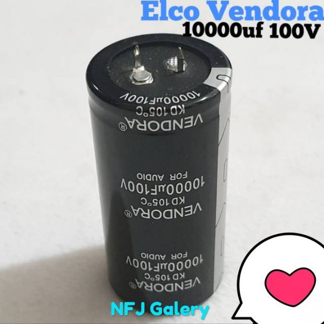 Elco Terbaik Elco Original 100 Vendora 10000uf 100v Bombardir Epsilon Sperepart Speaker Mikrofon Shopee Indonesia